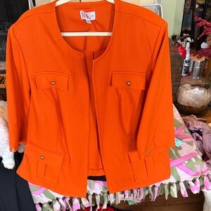 Women's Vibrant Orange Blazer